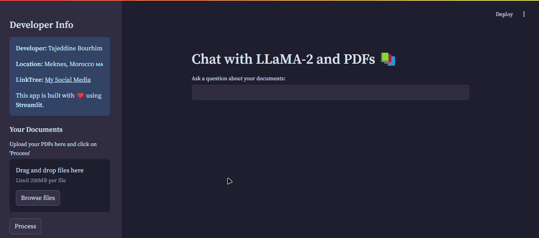 Chat with LLaMA-2 and PDFs