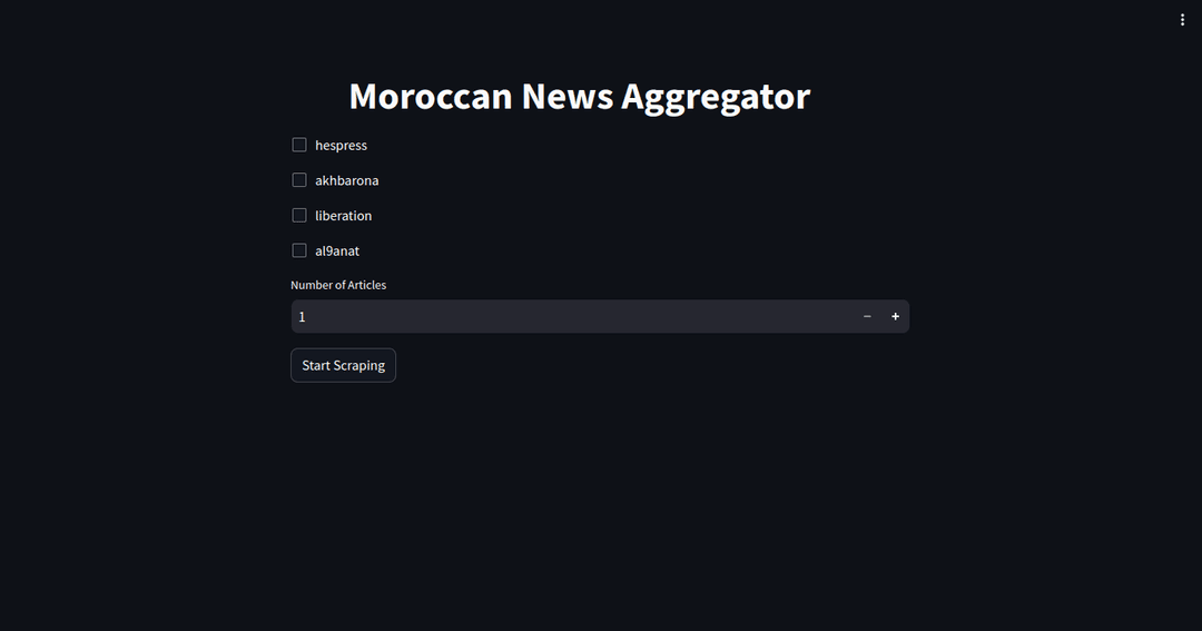 Moroccan News Aggregator